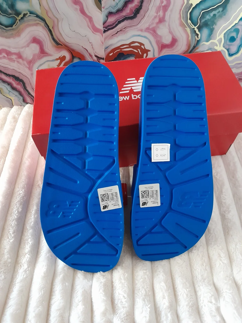 New Balance 200 N Slide Sandals Blue Oasis Men 11 D NIB